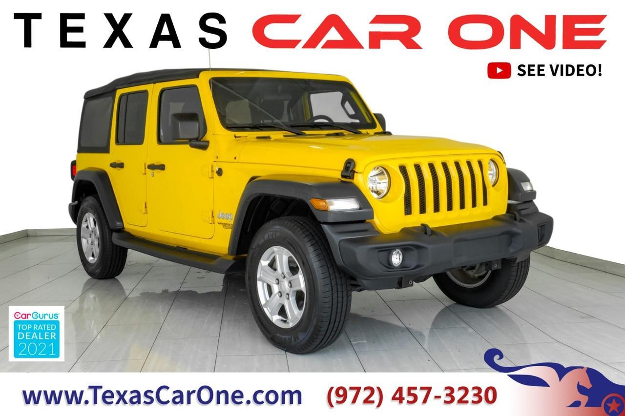 2018 Jeep Wrangler UNLIMITED SPORT 4WD AUTOMATIC SOFT TOP CONVERTIBLE REAR CAMERA K