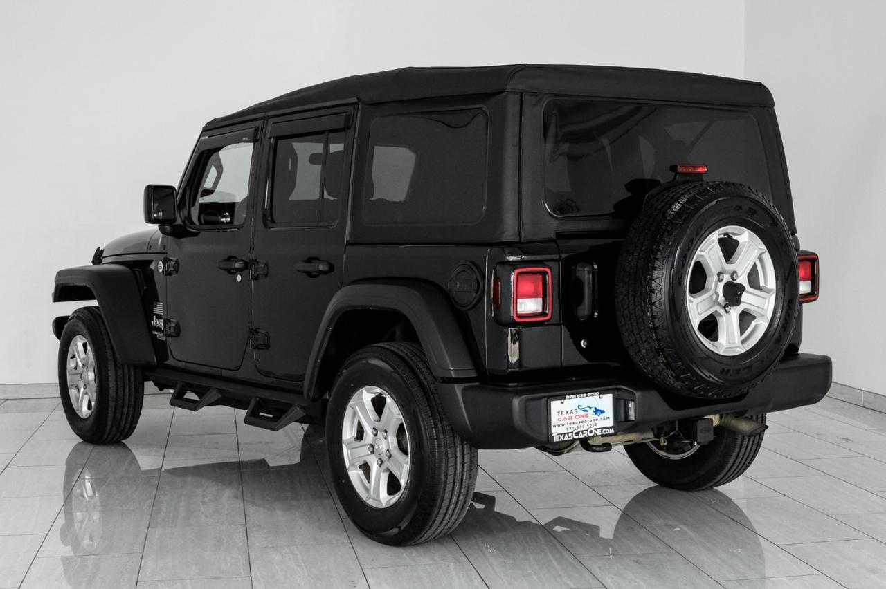 2018 Jeep Wrangler UNLIMITED SPORT 4WD AUTOMATIC SOFT TOP CONVERTIBLE REAR CAMERA K Carrollton TX