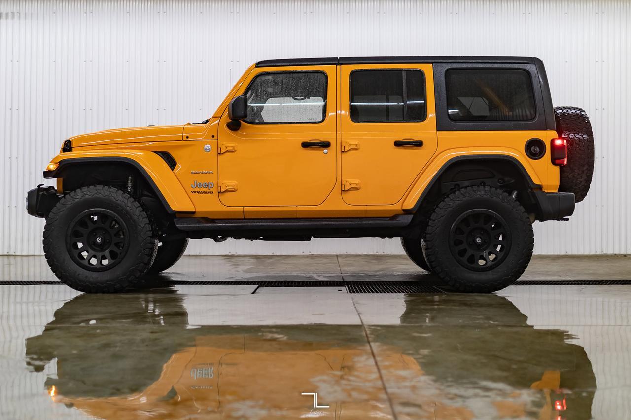 2018 Jeep Wrangler Unlimited 4x4 Sahara Leather Nav BCam Lift Red Deer AB