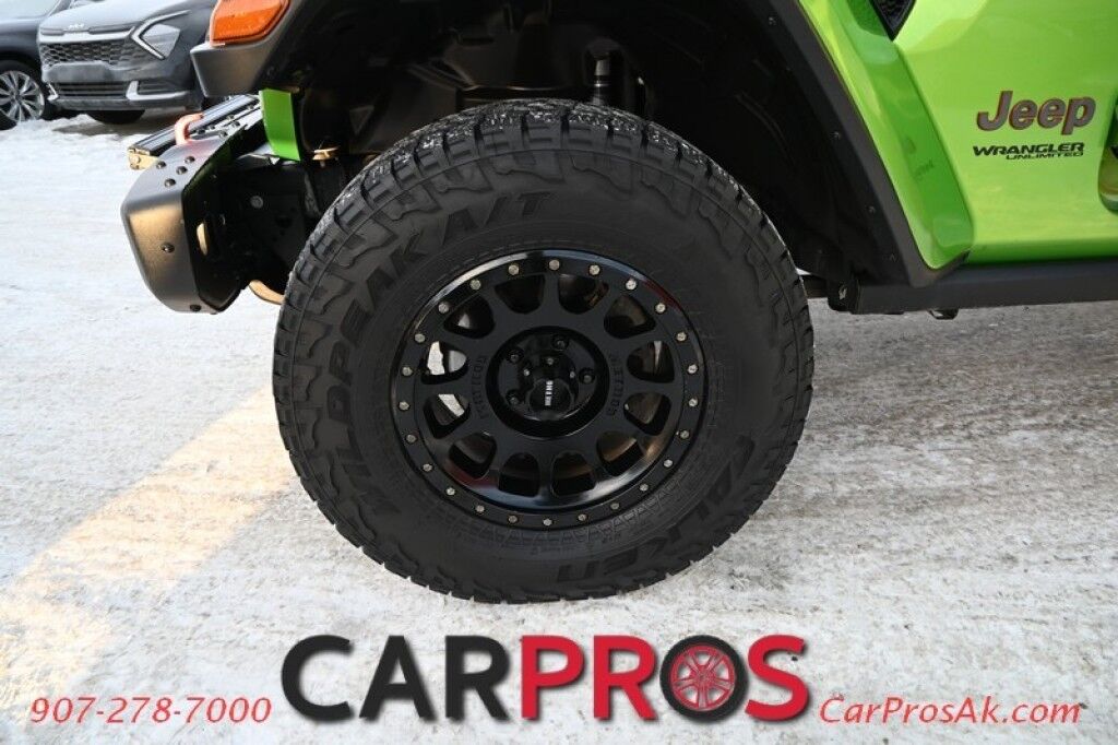 2018 Jeep Wrangler Unlimited Rubicon - 3rd Gen Dana 44 HD Wide Axles - Heated Seats - Heated Steering Wheel - Remote Start - Black Freedom Top - LED Lighting Group - Block Heater - Tow Package Anchorage AK