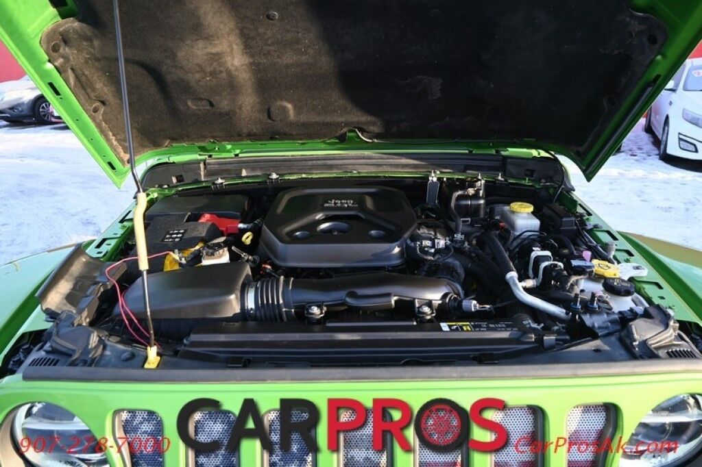 2018 Jeep Wrangler Unlimited Rubicon - 3rd Gen Dana 44 HD Wide Axles - Heated Seats - Heated Steering Wheel - Remote Start - Black Freedom Top - LED Lighting Group - Block Heater - Tow Package Anchorage AK