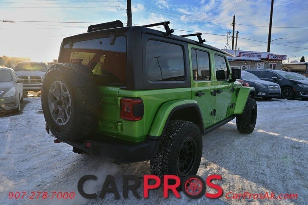 2018 Jeep Wrangler Unlimited Rubicon - 4X4 - Active Safety Pkg - Heated Cloth Seats - Heated Steering Wheel - Remote Start - Alpine Speakers - Hard Top - LED Lighting Group - Block Heater - Class II Receiver Hitch - 1 Owner Anchorage AK