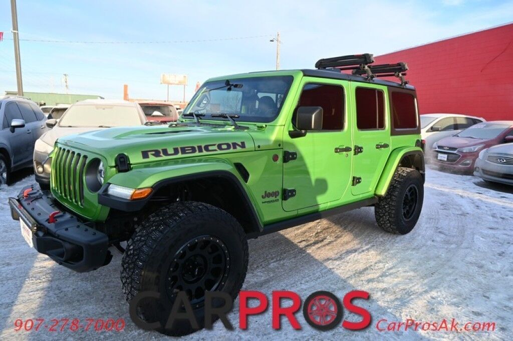 2018 Jeep Wrangler Unlimited Rubicon - 4X4 - Active Safety Pkg - Heated Cloth Seats - Heated Steering Wheel - Remote Start - Alpine Speakers - Hard Top - LED Lighting Group - Block Heater - Class II Receiver Hitch - 1 Owner Anchorage AK