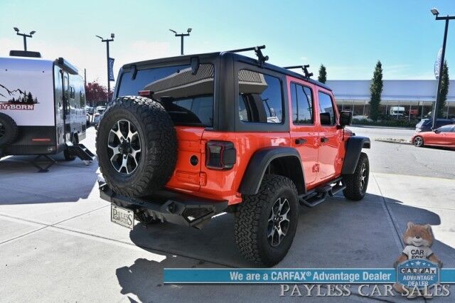 2018 Jeep Wrangler Unlimited Rubicon / 4X4 / Cold Weather Group / Auto Start / Heated Seats & Steering Wheel / Apple CarPlay & Android Auto / Back Up Camera / LED Lights / OEDRO Bumpers & Running Boards / Luggag Rack / Tow Pkg Anchorage AK