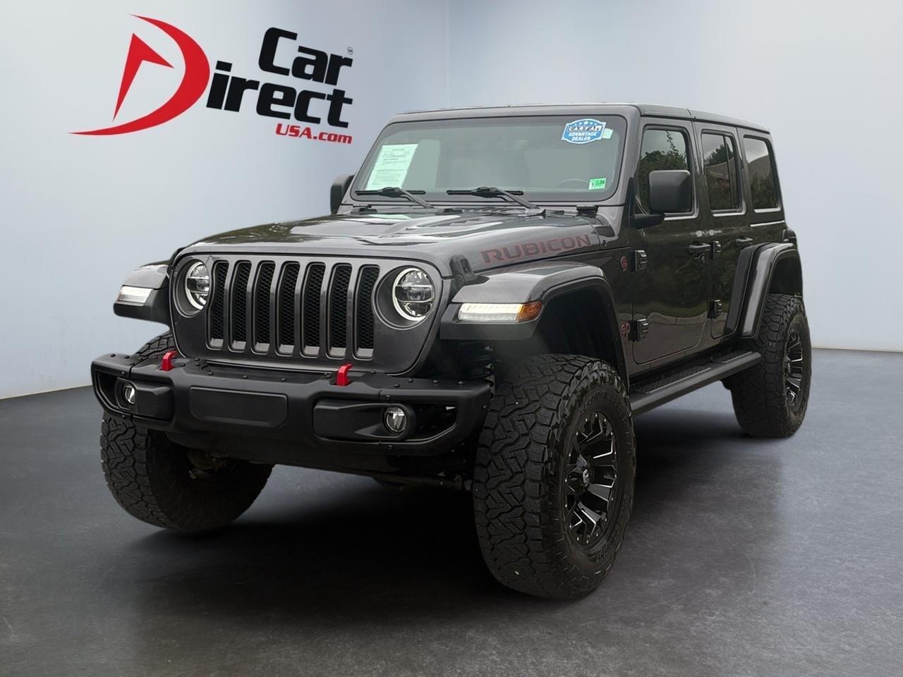 2018 Jeep Wrangler Unlimited Rubicon, LIFTED, FENDER FLARES, TOW PACKAGE, RUNNING BOARDS, HEATED SEATS, BACKUP CAMERA, KEYLESS START, NAVIGATION, CUSTOM FUEL WHEELS, LOW MILES, CLEAN CARFAX, WRANGLE THE ROAD! Virginia Beach VA