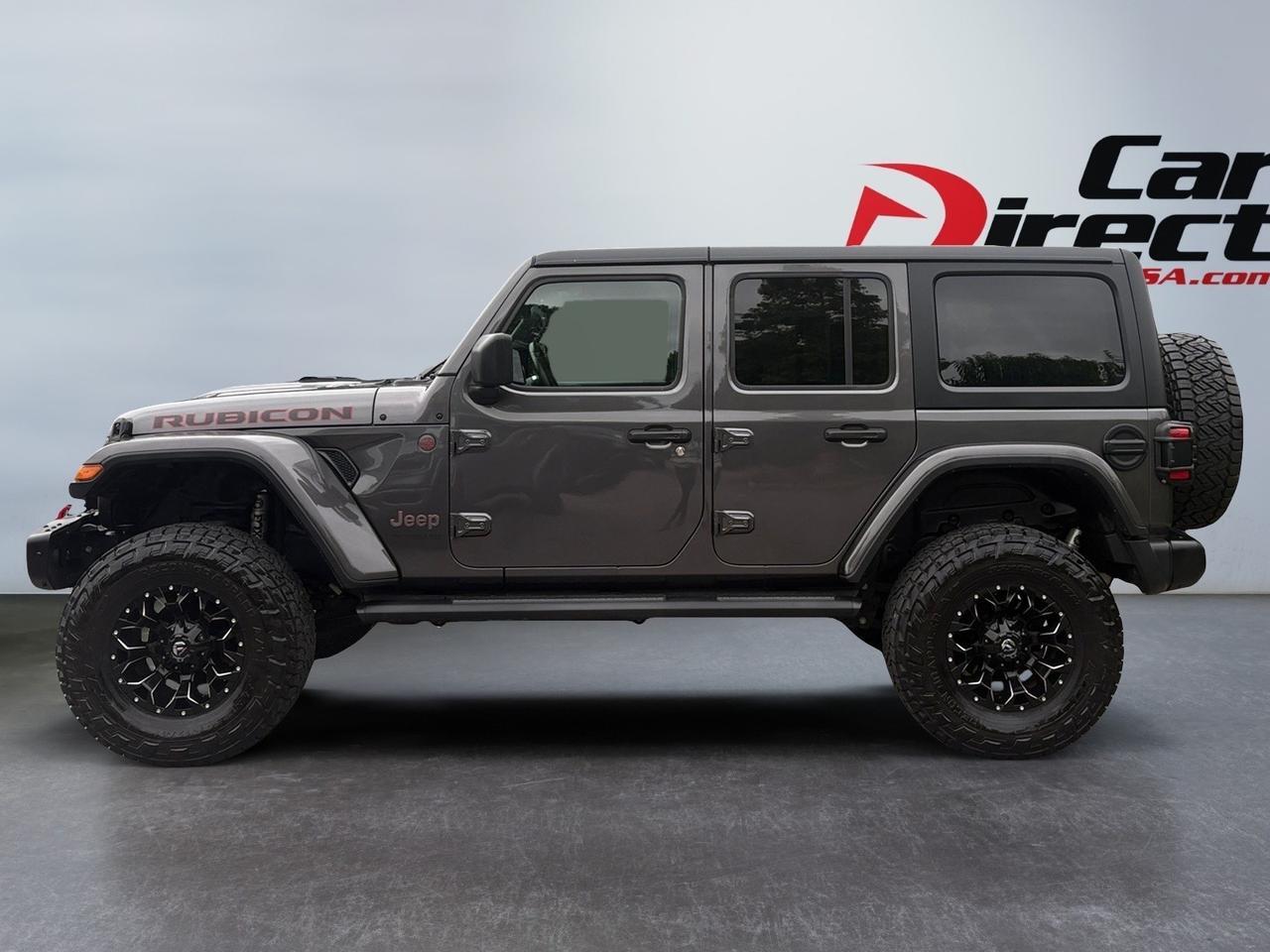 2018 Jeep Wrangler Unlimited Rubicon, LIFTED, FENDER FLARES, TOW PACKAGE, RUNNING BOARDS, HEATED SEATS, BACKUP CAMERA, KEYLESS START, NAVIGATION, CUSTOM FUEL WHEELS, LOW MILES, CLEAN CARFAX, WRANGLE THE ROAD! Virginia Beach VA