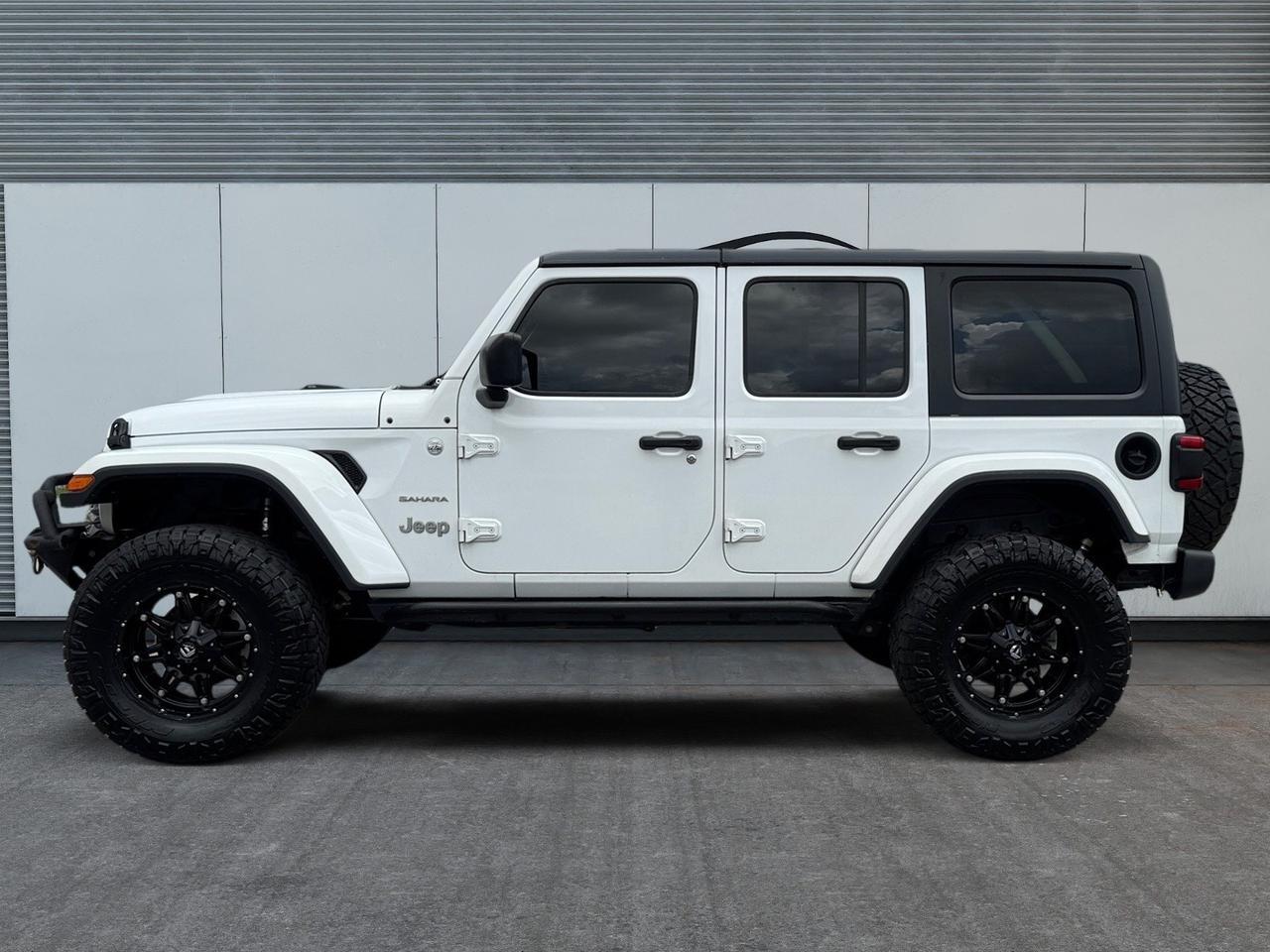 2018 Jeep Wrangler Unlimited SAHARA, 4X4, LIFTED ON 35&apos;S, TOWING PACKAGE, FENDER FLARES, REMOTE START, KEYLESS ENTRY & START, ALL WEATHER FLOOR MATS, CLEAN CARFAX, THIS JEEP IS READY FOR AN ADVENTURE- START YOUR NEXT ADVENTURE TODAY!!! Norfolk VA