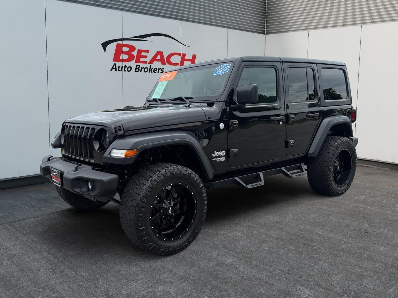 2018 Jeep Wrangler Unlimited SPORT S, 4X4, LIFTED, RUNNING BOARDS, APPLE CAR PLAY,, HEATED SEATS, HEATED STEERING WHEEL, REMOTE START, KEYLESS START, CLEAN CARFAX, THE DEAL YOU HAVE BEEN WAITING FOR IS RIGHT HERE!!! Norfolk VA