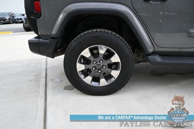 2018 Jeep Wrangler Unlimited Sahara / 4X4 / Hard Top / Cold Weather Pkg / Heated Leather Seats & Steering Wheel / NAV / Auto Start / Alpine Speakers / Apple CarPlay & Android Auto / Back Up Camera / Keyless Entry & Start / Block Heater Anchorage AK