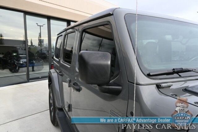 2018 Jeep Wrangler Unlimited Sahara / 4X4 / Hard Top / Cold Weather Pkg / Heated Leather Seats & Steering Wheel / NAV / Auto Start / Alpine Speakers / Apple CarPlay & Android Auto / Back Up Camera / Keyless Entry & Start / Block Heater Anchorage AK