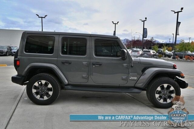 2018 Jeep Wrangler Unlimited Sahara / 4X4 / Hard Top / Cold Weather Pkg / Heated Leather Seats & Steering Wheel / NAV / Auto Start / Alpine Speakers / Apple CarPlay & Android Auto / Back Up Camera / Keyless Entry & Start / Block Heater Anchorage AK