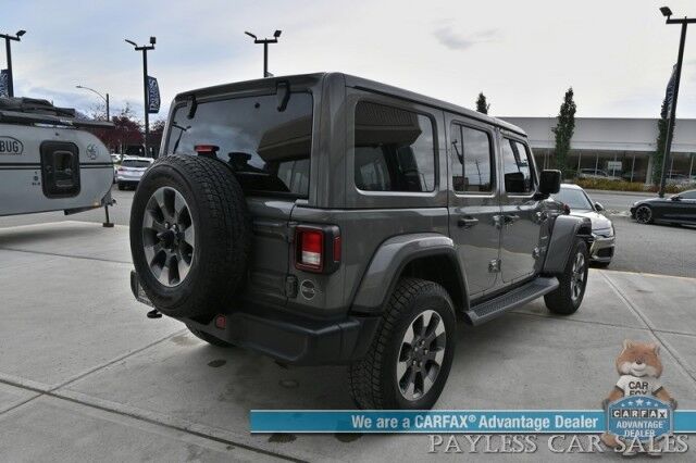 2018 Jeep Wrangler Unlimited Sahara / 4X4 / Hard Top / Cold Weather Pkg / Heated Leather Seats & Steering Wheel / NAV / Auto Start / Alpine Speakers / Apple CarPlay & Android Auto / Back Up Camera / Keyless Entry & Start / Block Heater Anchorage AK