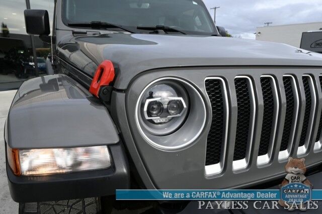 2018 Jeep Wrangler Unlimited Sahara / 4X4 / Hard Top / Cold Weather Pkg / Heated Leather Seats & Steering Wheel / NAV / Auto Start / Alpine Speakers / Apple CarPlay & Android Auto / Back Up Camera / Keyless Entry & Start / Block Heater Anchorage AK