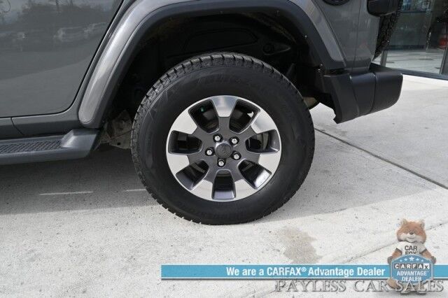 2018 Jeep Wrangler Unlimited Sahara / 4X4 / Hard Top / Cold Weather Pkg / Heated Leather Seats & Steering Wheel / NAV / Auto Start / Alpine Speakers / Apple CarPlay & Android Auto / Back Up Camera / Keyless Entry & Start / Block Heater Anchorage AK