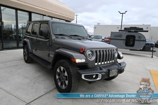2018 Jeep Wrangler Unlimited Sahara / 4X4 / Hard Top / Cold Weather Pkg / Heated Leather Seats & Steering Wheel / NAV / Auto Start / Alpine Speakers / Apple CarPlay & Android Auto / Back Up Camera / Keyless Entry & Start / Block Heater Anchorage AK