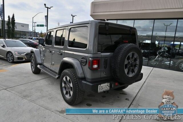 2018 Jeep Wrangler Unlimited Sahara / 4X4 / Hard Top / Cold Weather Pkg / Heated Leather Seats & Steering Wheel / NAV / Auto Start / Alpine Speakers / Apple CarPlay & Android Auto / Back Up Camera / Keyless Entry & Start / Block Heater Anchorage AK
