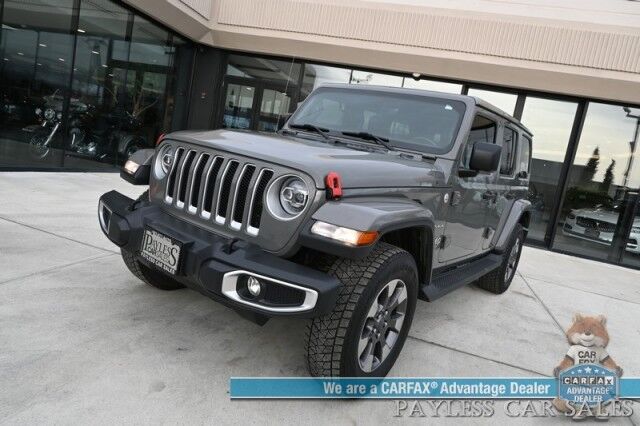 2018 Jeep Wrangler Unlimited Sahara / 4X4 / Hard Top / Cold Weather Pkg / Heated Leather Seats & Steering Wheel / NAV / Auto Start / Alpine Speakers / Apple CarPlay & Android Auto / Back Up Camera / Keyless Entry & Start / Block Heater Anchorage AK