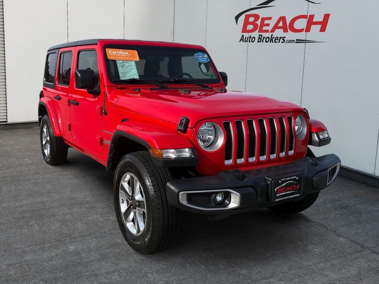 2018 Jeep Wrangler Unlimited Sahara, APPLE CARPLAY/ANDROID AUTO, 4X4, POWER MIRRORS, HEATED MIRRORS, REMOTE START, TOW PACKAGE, COME AND TEST DRIVE TODAY!