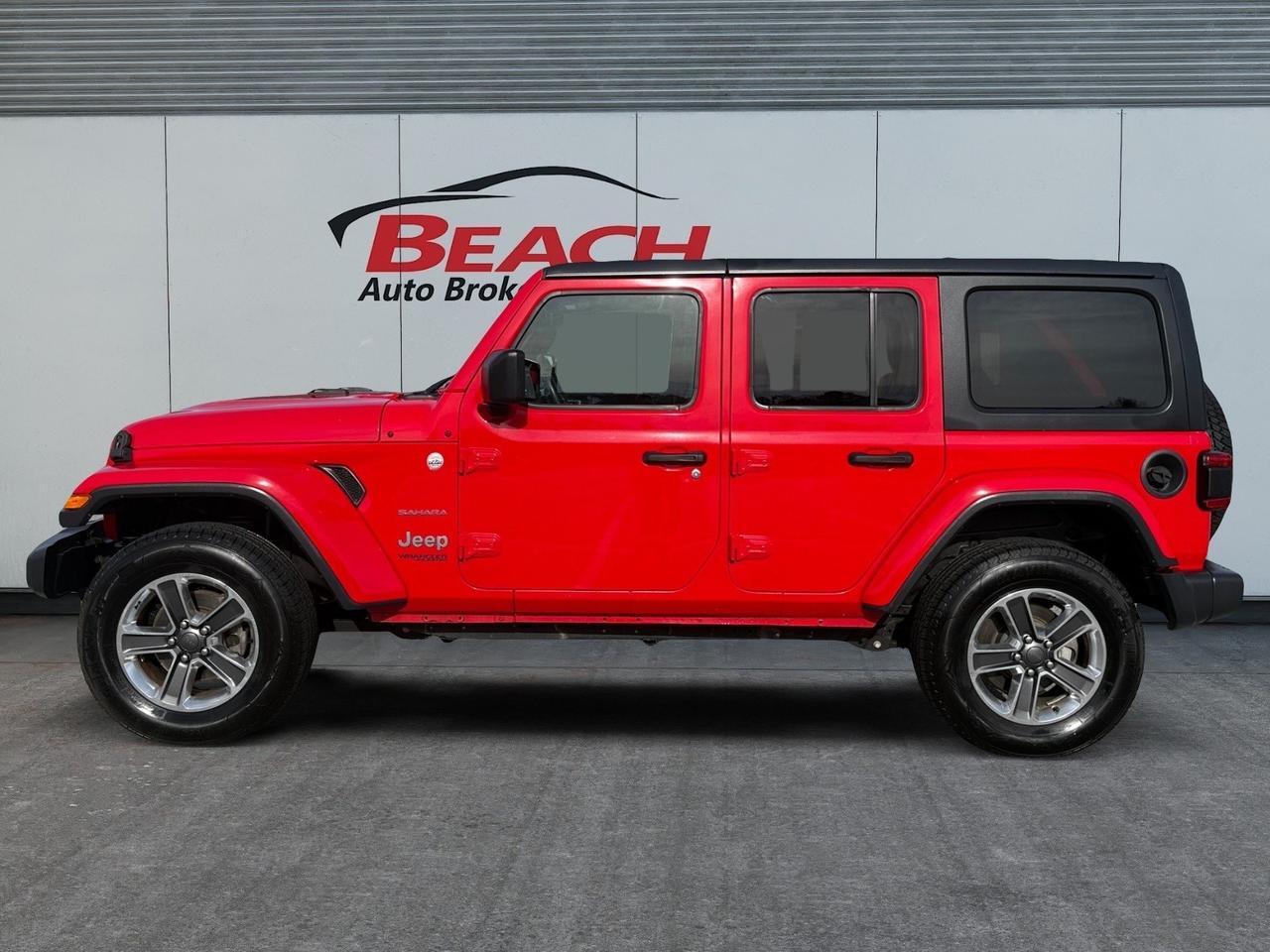 2018 Jeep Wrangler Unlimited Sahara, APPLE CARPLAY/ANDROID AUTO, 4X4, POWER MIRRORS, HEATED MIRRORS, REMOTE START, TOW PACKAGE, COME AND TEST DRIVE TODAY! Norfolk VA
