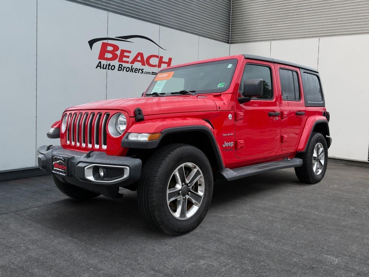 2018 Jeep Wrangler Unlimited Sahara, APPLE CARPLAY/ANDROID AUTO, 4X4, RUNNING BOARDS, POWER MIRRORS, HEATED MIRRORS, REMOTE START, TOW PACKAGE, COME AND TEST DIRVE TODAY! Norfolk VA