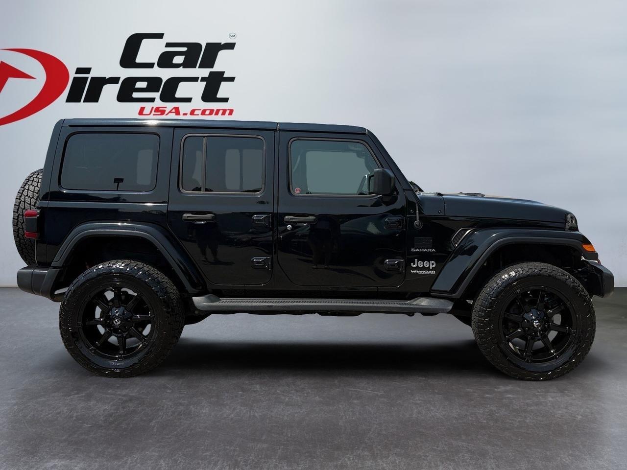 2018 Jeep Wrangler Unlimited Sahara, RUNNING BOARDS, CUSTOM FUEL WHEELS, BACKUP CAMERA, PARKING SENSORS, AUTO START/STOP, HEATED STEERING WHEEL & SEATS, BLIND SPOT ALERT, LANE KEEP ASSIST, APPLE CARPLAY/ANDROID AUTO, LOW MILES, CLEAN CARFAX, TAKE THIS WRANGLER ON THE ROAD! Virginia Beach VA
