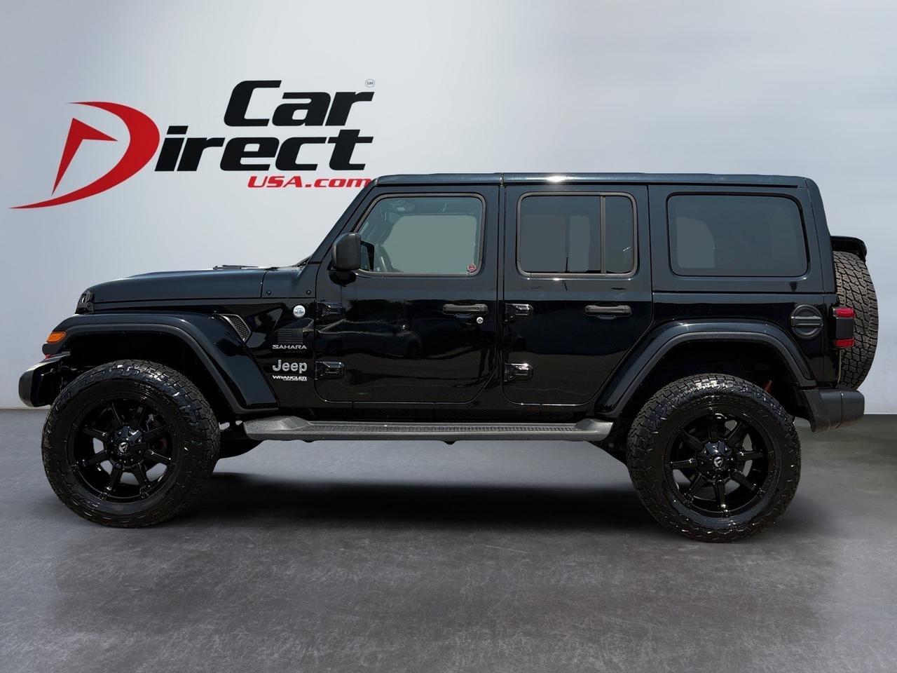 2018 Jeep Wrangler Unlimited Sahara, RUNNING BOARDS, CUSTOM FUEL WHEELS, BACKUP CAMERA, PARKING SENSORS, AUTO START/STOP, HEATED STEERING WHEEL & SEATS, BLIND SPOT ALERT, LANE KEEP ASSIST, APPLE CARPLAY/ANDROID AUTO, LOW MILES, CLEAN CARFAX, TAKE THIS WRANGLER ON THE ROAD! Virginia Beach VA