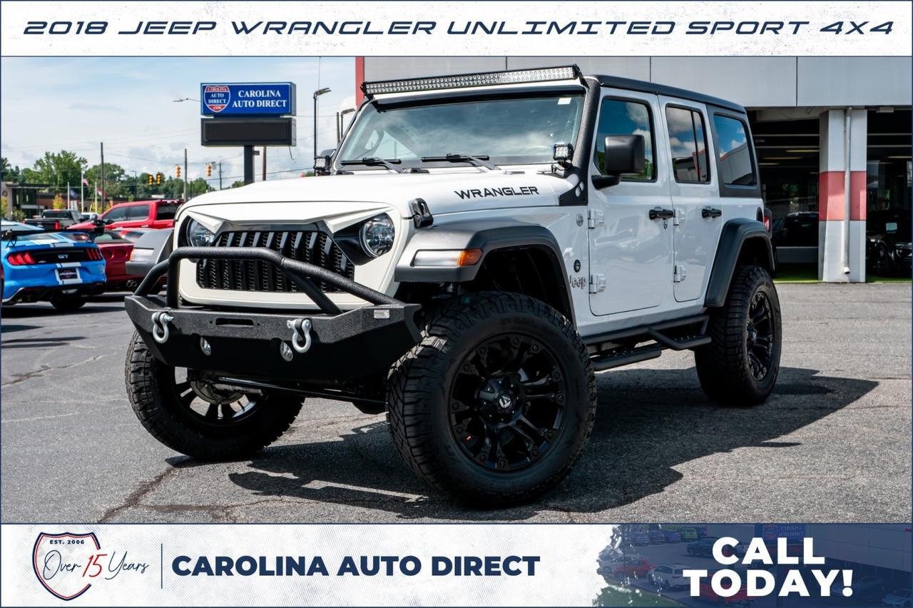 2018 Jeep Wrangler Unlimited Sport 4X4 / UPGRADES / Manual / 3.6L V6! Lincolnton NC