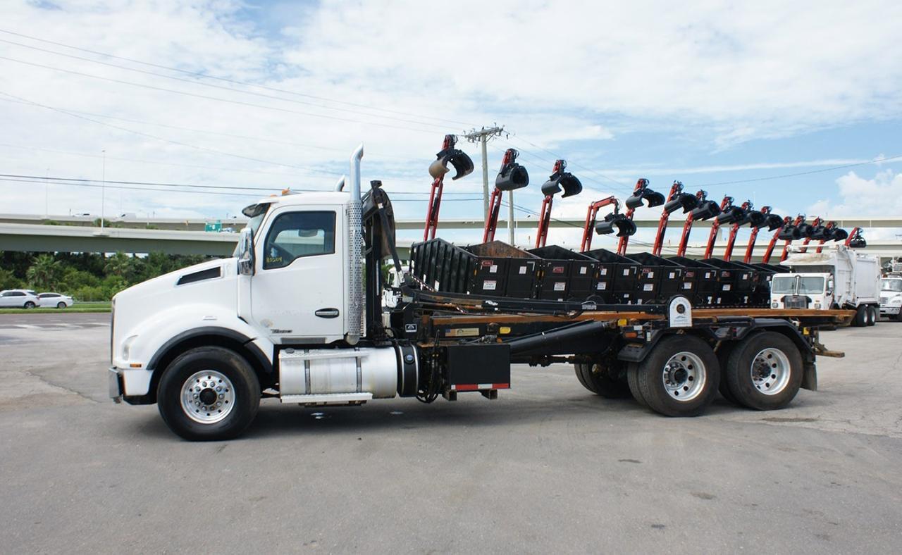 2018 Kenworth T880 60,000 lb American Roll Off ARD-60-22 Roll Off Truck Tampa FL