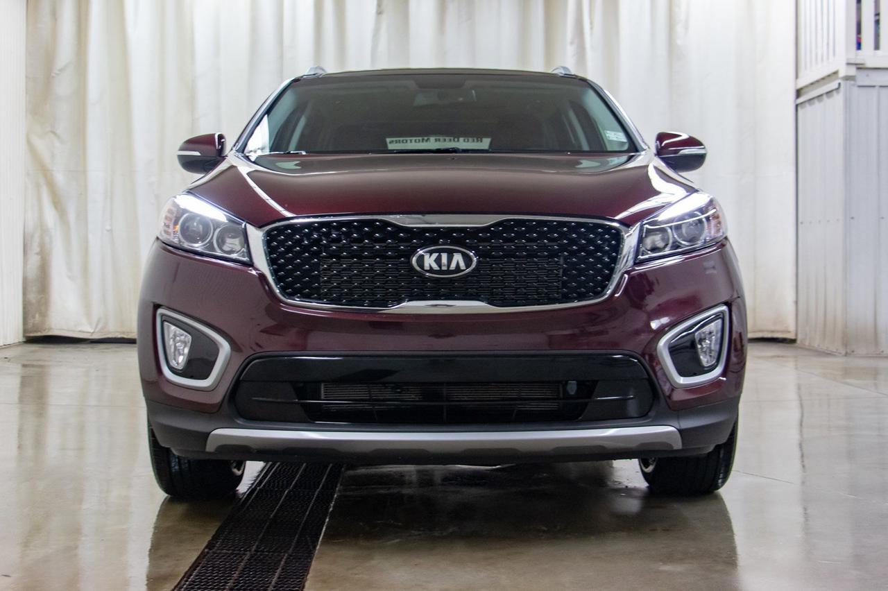 2018 Kia Sorento AWD EX+ 7 Passenger Leather Roof BCam Red Deer AB