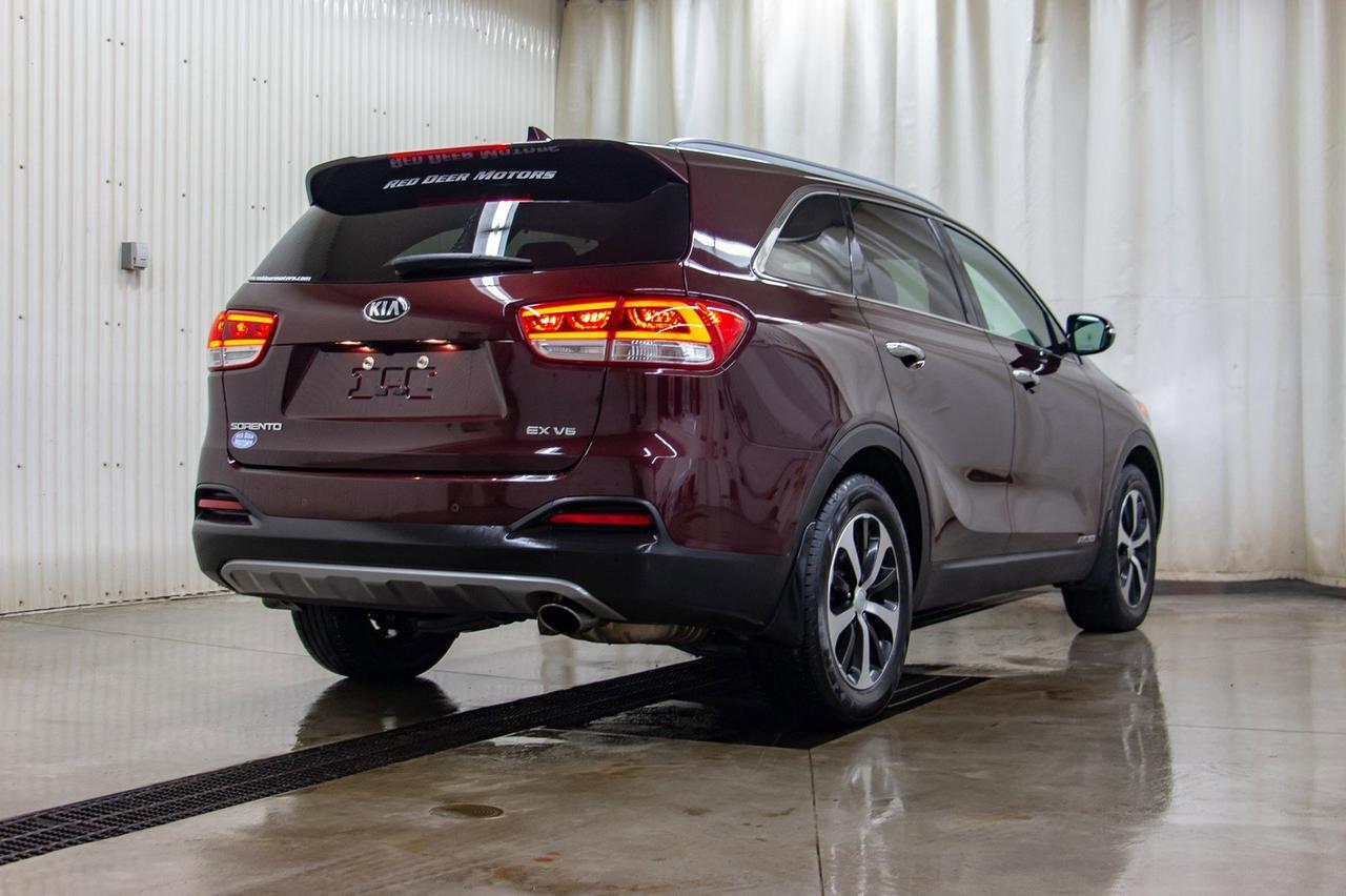 2018 Kia Sorento AWD EX+ 7 Passenger Leather Roof BCam Red Deer AB
