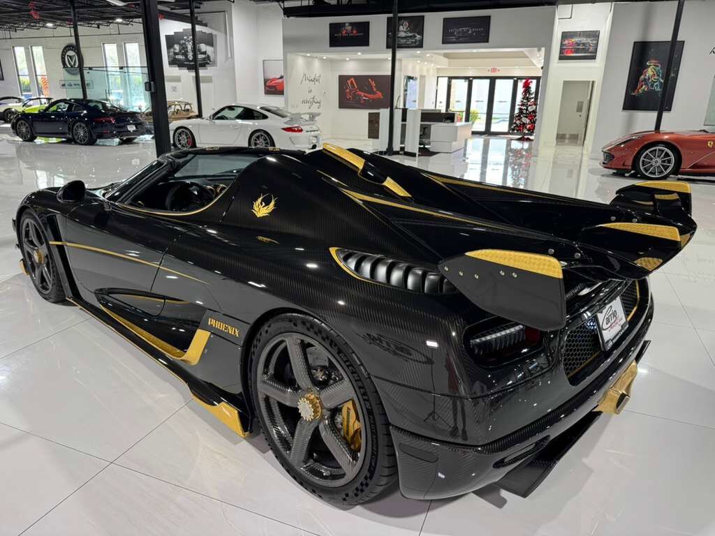 2018 Koenigsegg Agera RS Phoenix ONE OF ONE!! FULLY EXPOSED CARBON FIBER W/24K GOLD LEAF, BLACK ALCANTARA INTERIOR W/GOLD ACCENTS Fort Lauderdale FL