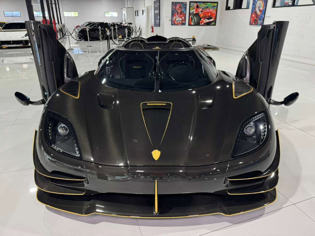 2018 Koenigsegg Agera RS Phoenix ONE OF ONE!! FULLY EXPOSED CARBON FIBER W/24K GOLD LEAF, BLACK ALCANTARA INTERIOR W/GOLD ACCENTS Fort Lauderdale FL