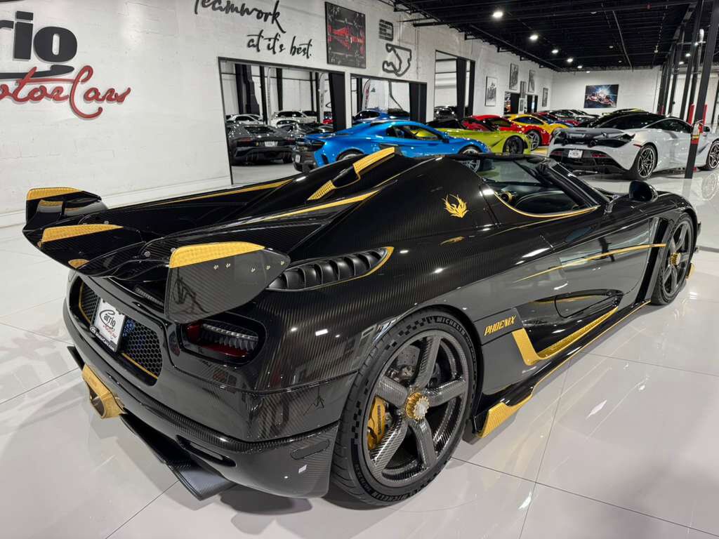 2018 Koenigsegg Agera RS Phoenix ONE OF ONE!! FULLY EXPOSED CARBON FIBER W/24K GOLD LEAF, BLACK ALCANTARA INTERIOR W/GOLD ACCENTS Fort Lauderdale FL