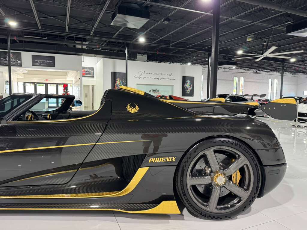 2018 Koenigsegg Agera RS Phoenix ONE OF ONE!! FULLY EXPOSED CARBON FIBER W/24K GOLD LEAF, BLACK ALCANTARA INTERIOR W/GOLD ACCENTS Fort Lauderdale FL