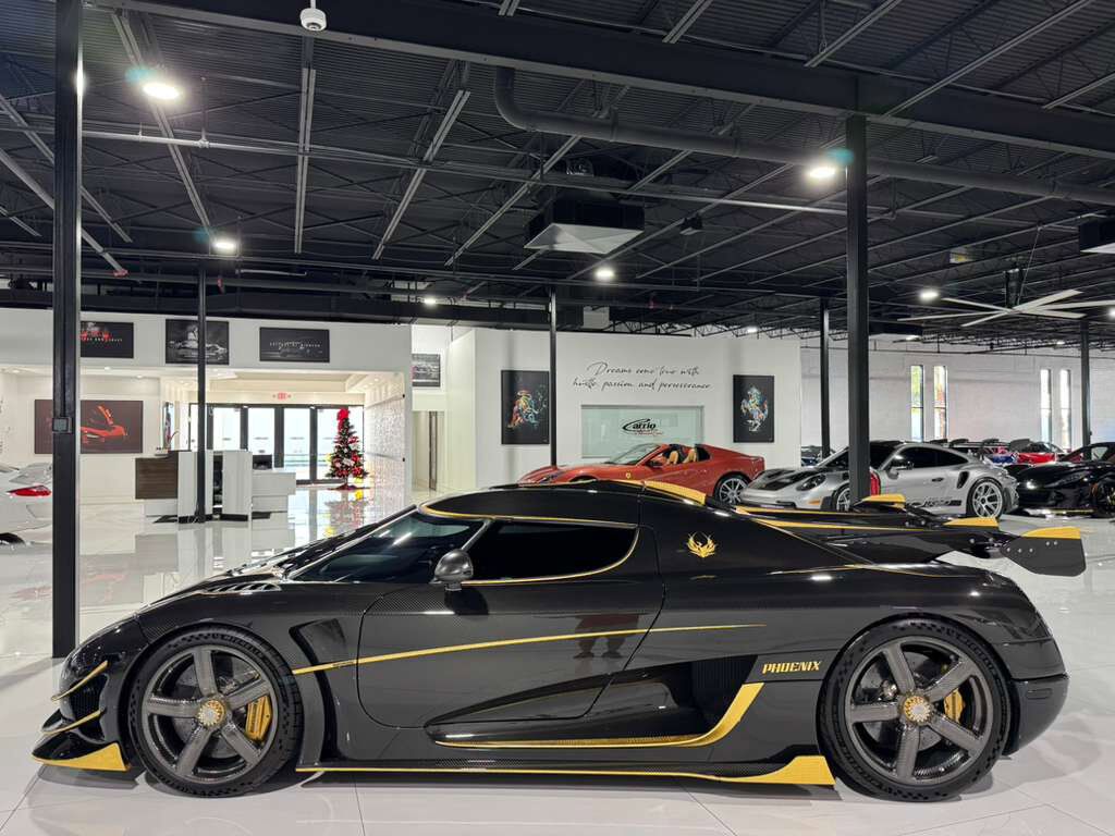 2018 Koenigsegg Agera RS Phoenix ONE OF ONE!! FULLY EXPOSED CARBON FIBER W/24K GOLD LEAF, BLACK ALCANTARA INTERIOR W/GOLD ACCENTS Fort Lauderdale FL