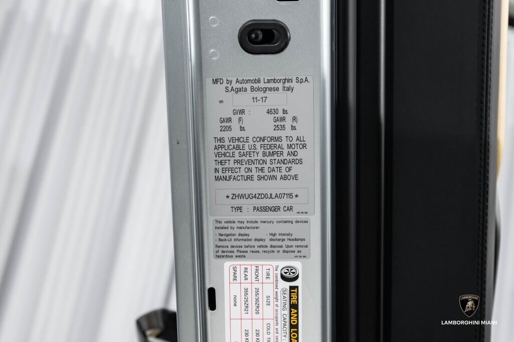 2018 Lamborghini Aventador S North Miami Beach FL