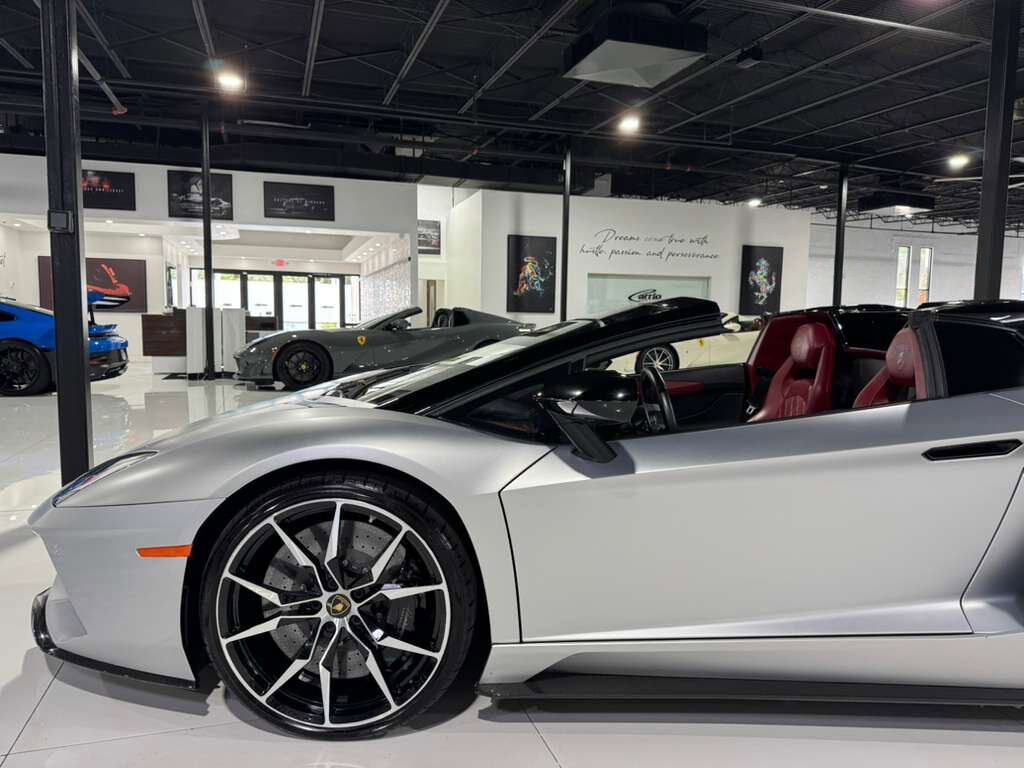 2018 Lamborghini Aventador S Roadster Grigio Adamas paint,Ad Personam interior, Sensonum audio AND MUCH MORE!! Fort Lauderdale FL
