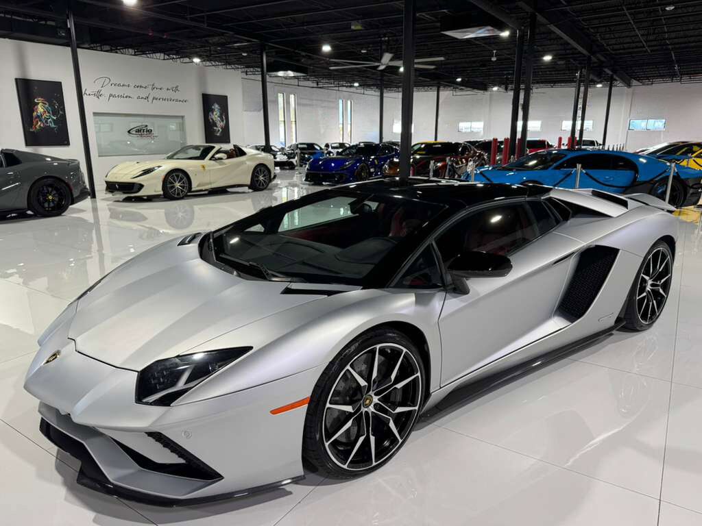 2018 Lamborghini Aventador S Roadster Grigio Adamas paint,Ad Personam interior, Sensonum audio AND MUCH MORE!! Fort Lauderdale FL