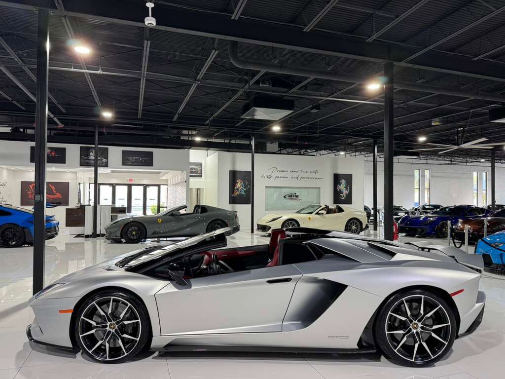 2018 Lamborghini Aventador S Roadster Grigio Adamas paint,Ad Personam interior, Sensonum audio AND MUCH MORE!! Fort Lauderdale FL