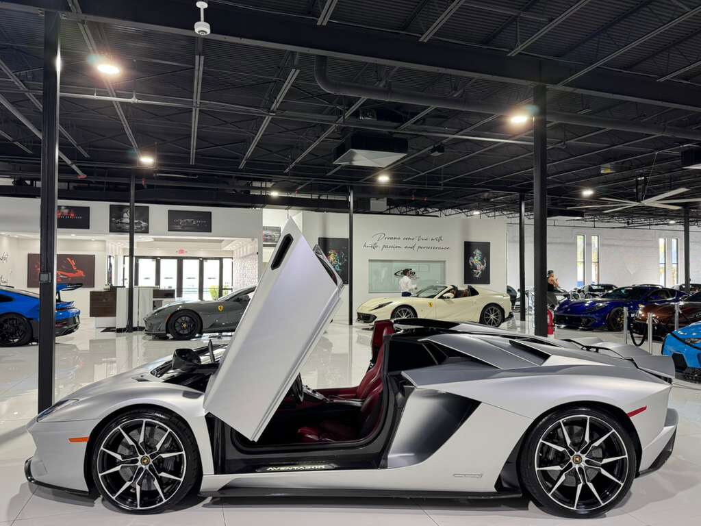2018 Lamborghini Aventador S Roadster Grigio Adamas paint,Ad Personam interior, Sensonum audio AND MUCH MORE!! Fort Lauderdale FL