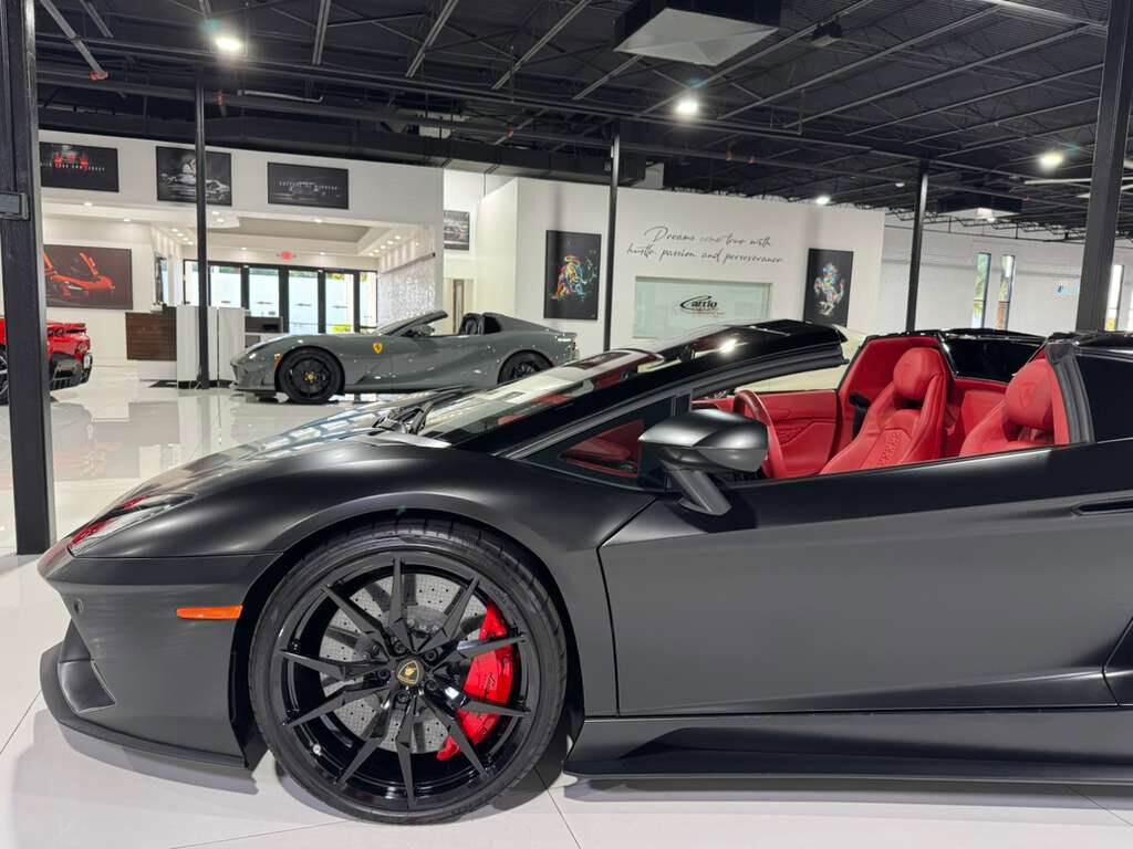 2018 Lamborghini Aventador S Roadster custom interior, Sensonum audio system, interior carbon trim AND MUCH MORE!! Fort Lauderdale FL