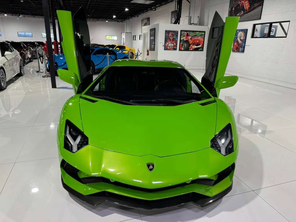 2018 Lamborghini Aventador S Verde Mantis paint/calipers, exterior carbon, Ad Personam leather interior AND MUCH MORE!! Fort Lauderdale FL