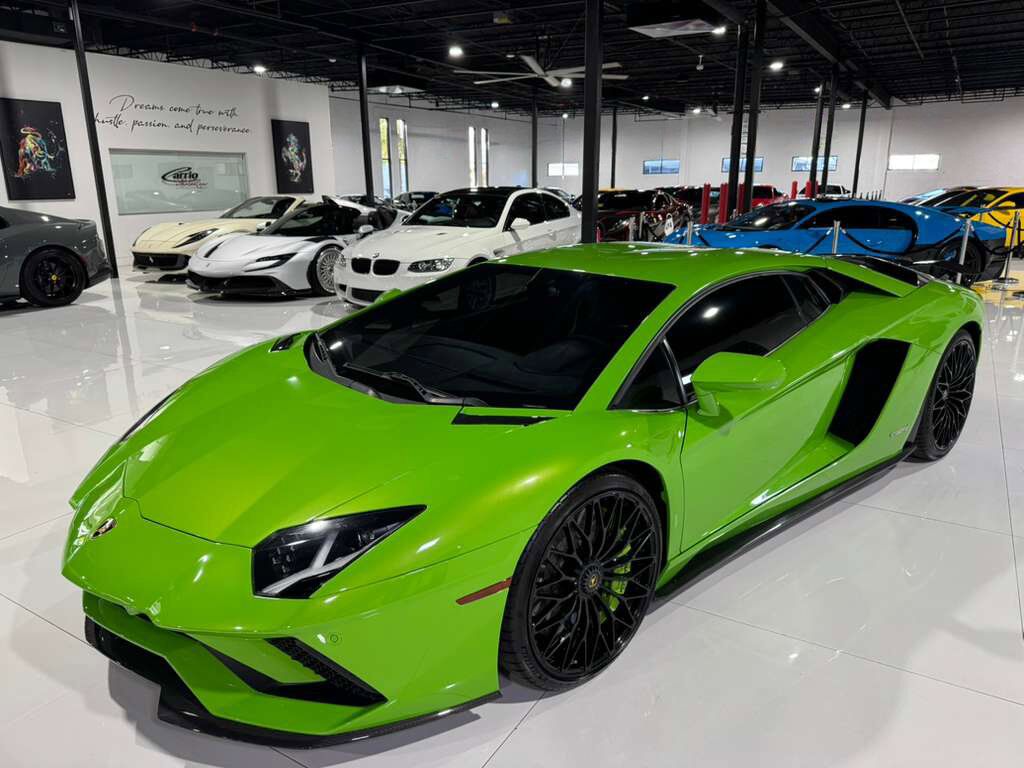 2018 Lamborghini Aventador S Verde Mantis paint/calipers, exterior carbon, Ad Personam leather interior AND MUCH MORE!! Fort Lauderdale FL
