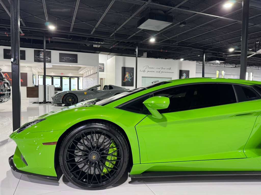 2018 Lamborghini Aventador S Verde Mantis paint/calipers, exterior carbon, Ad Personam leather interior AND MUCH MORE!! Fort Lauderdale FL