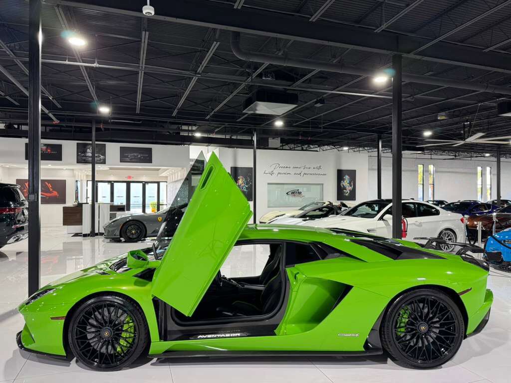 2018 Lamborghini Aventador S Verde Mantis paint/calipers, exterior carbon, Ad Personam leather interior AND MUCH MORE!! Fort Lauderdale FL