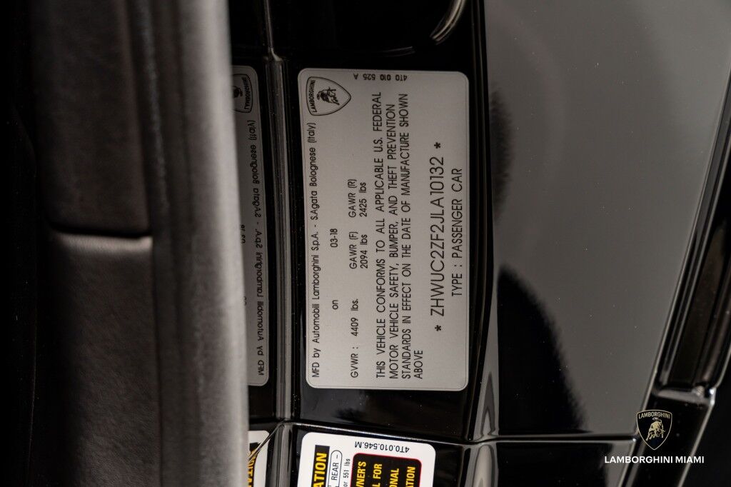 2018 Lamborghini Huracan LP580-2 North Miami Beach FL