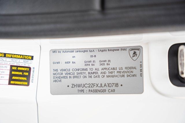 2018 Lamborghini Huracan LP580-2 Paramus NJ