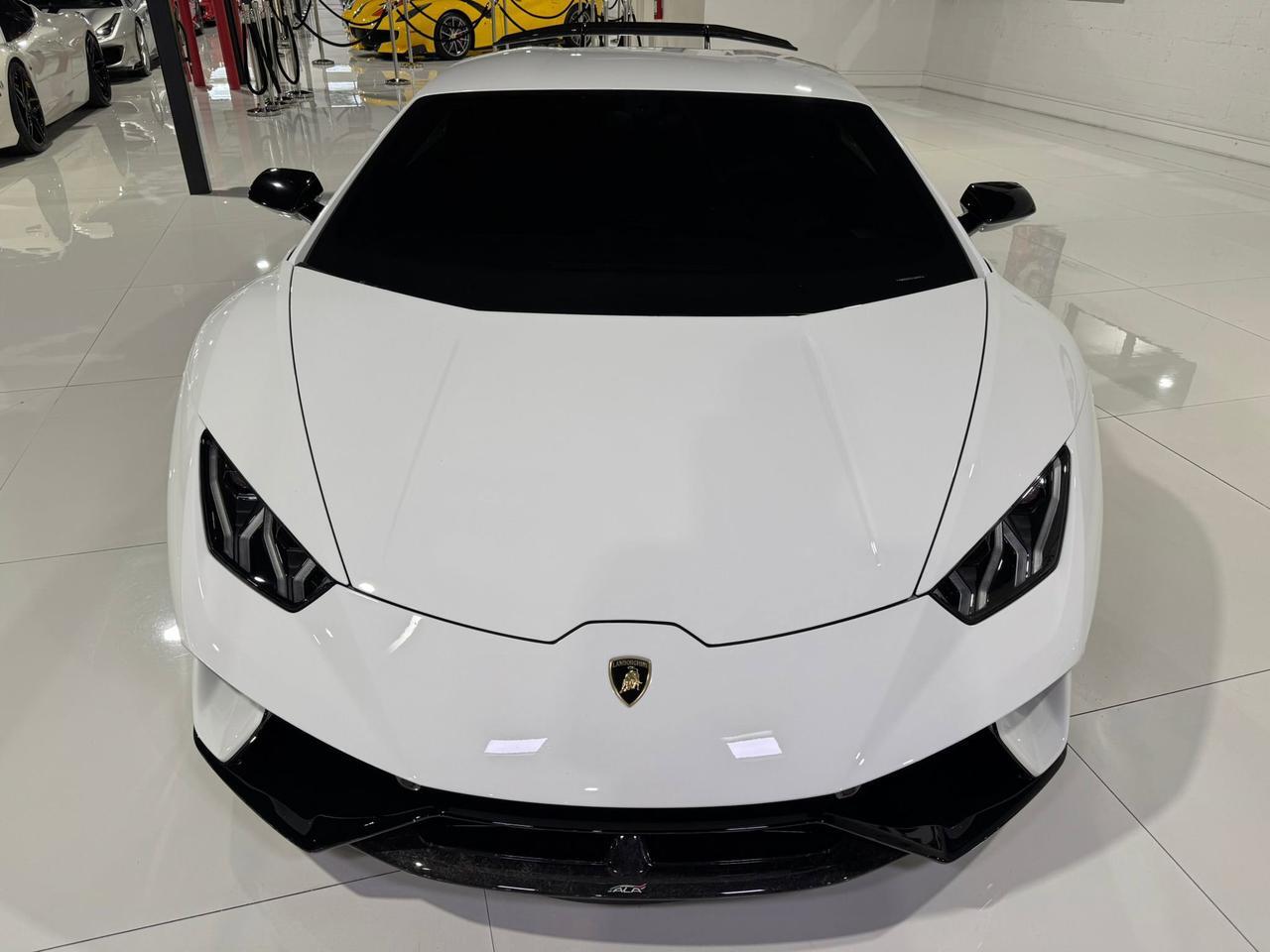 2018 Lamborghini Huracan Performante Bianco Monocerus paint, Sensonum audio, forged carbon & MUCH MORE!!