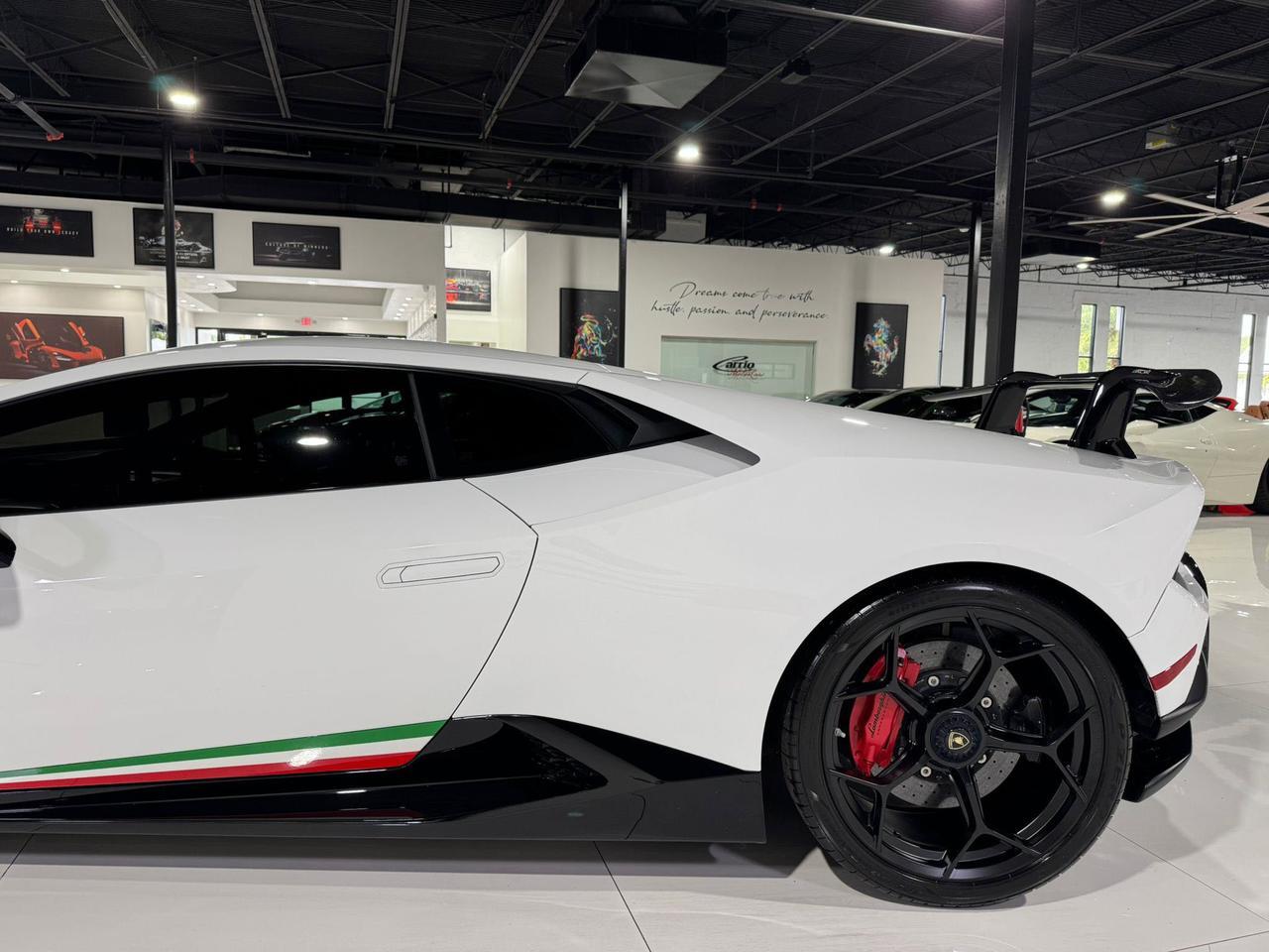 2018 Lamborghini Huracan Performante Bianco Monocerus paint, Sensonum audio, forged carbon & MUCH MORE!! Fort Lauderdale FL