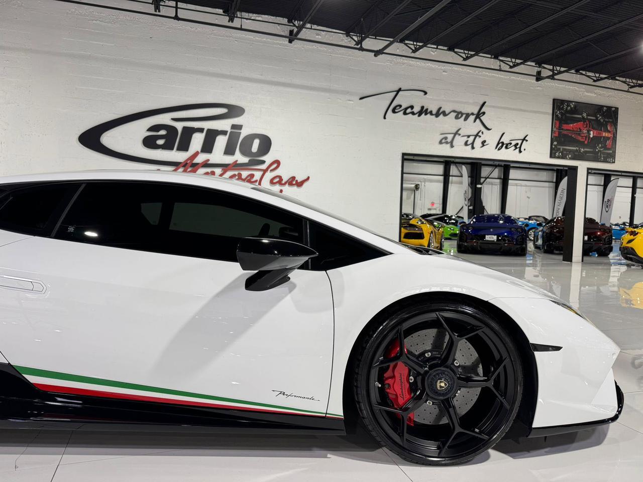 2018 Lamborghini Huracan Performante Bianco Monocerus paint, Sensonum audio, forged carbon & MUCH MORE!! Fort Lauderdale FL